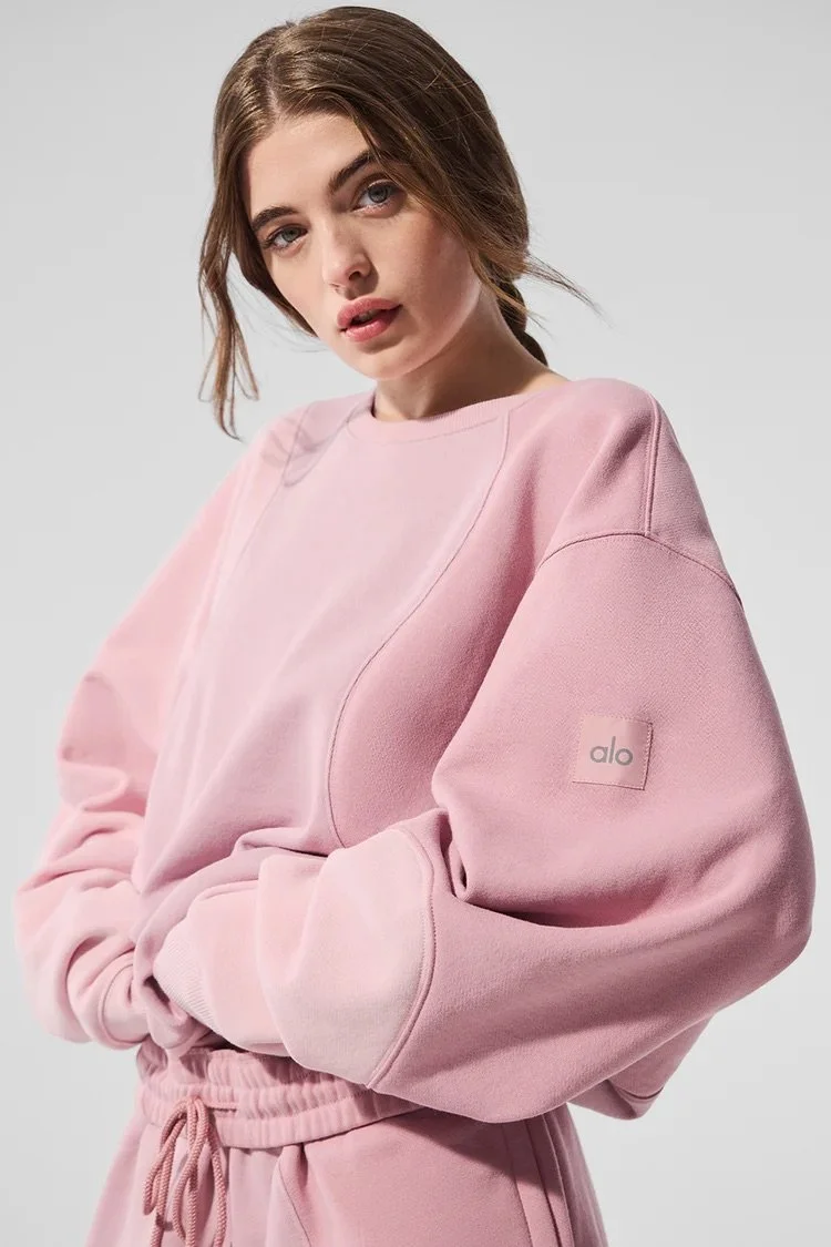 【Alo】フーディー Sサイズ ピンク 新品 Make Waves Hoodie - Sunset Pink Tonal | ALO